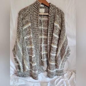 Billabong Nuetral Open Front Cardigan Womens SZ. L Boho Sweater, Soft And Comfy